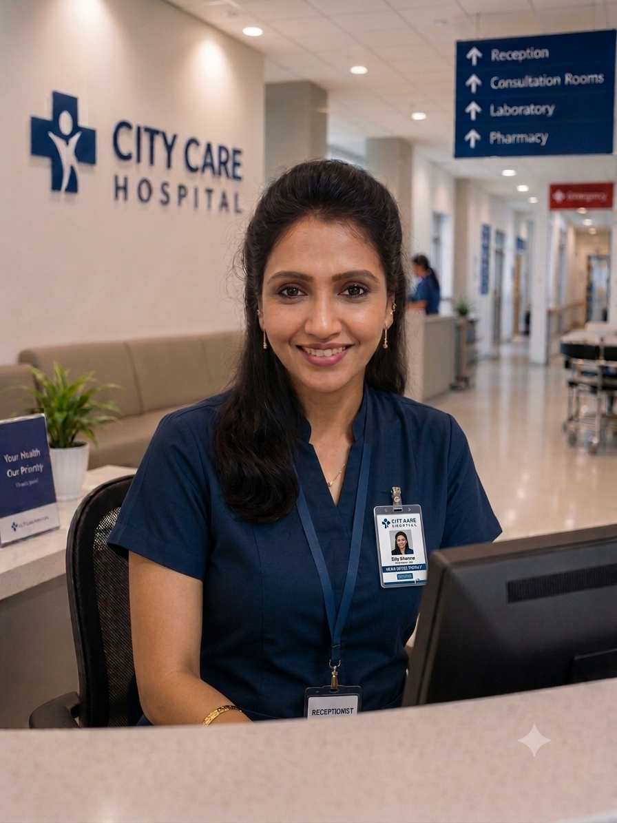 Indian healthcare receptionist agent